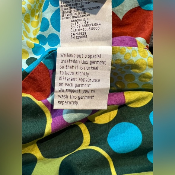 NWT DESIGUAL Patchwork Asymmetrical Artsy Buttons Denim Dress Size: 40 Medium - Picture 8 of 8